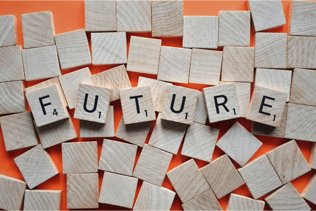 Drvene kocke sa slovima koje formiraju riječ "future".